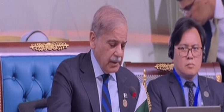 PM Shehbaz addresses D8 summit in Cairo