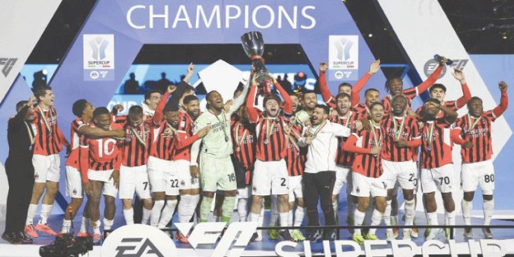 Late Abraham winner gives Milan Italian Super Cup win over Inter