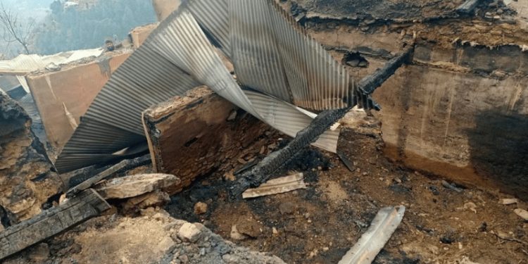 Minor girl dies, 3 others injured as fire engulfs houses, cattle pen in Battagram
