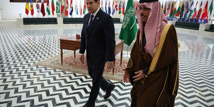 Rubio arrives in Saudi Arabia before Russia talks to end Ukraine conflict