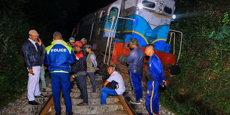 Sri Lanka train derailed after smashing into elephants