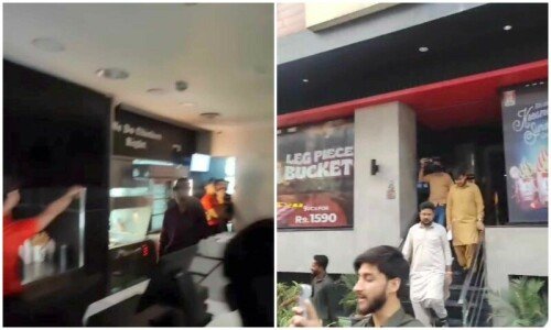 Islamabad police detain 5 for vandalising fast food chain outlet in sector E-11