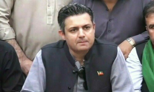 Hammad Azhar steps down from PTI office for 3rd time