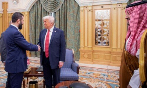Trump meets Syrian president, says he is looking into normalising ties