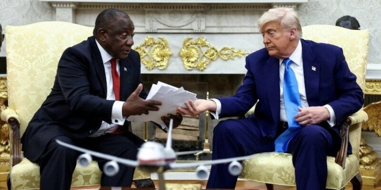 Trump ambushes South African president with ‘genocide’ accusation