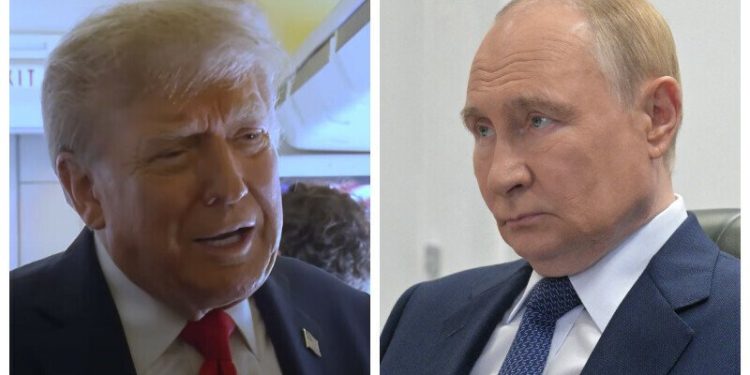 Trump heads to Alaska summit with Putin, says he wants Ukraine ceasefire ‘today’