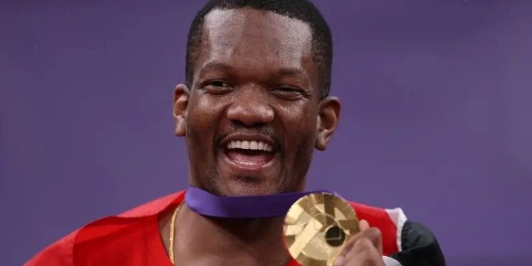 GOLD FOR KESHORN WALCOTT OF TRINIDAD AND TOBAGO
