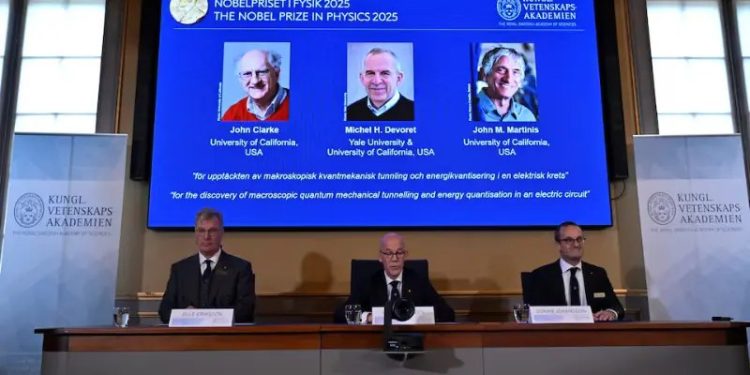 Nobel physics prize goes to pioneers of quantum mechanics