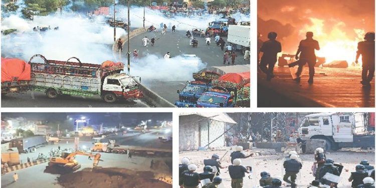 TLP protesters clash with police as march heads to Islamabad