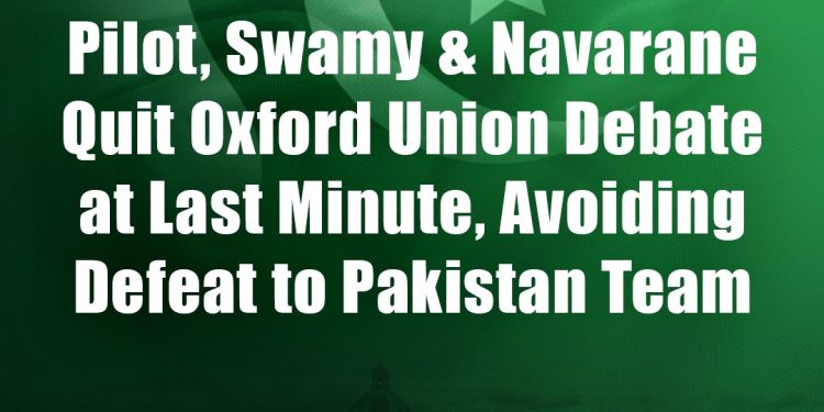 Seeing Imminent Defeat, Indian Delegation Cops Out of Oxford Union Debate