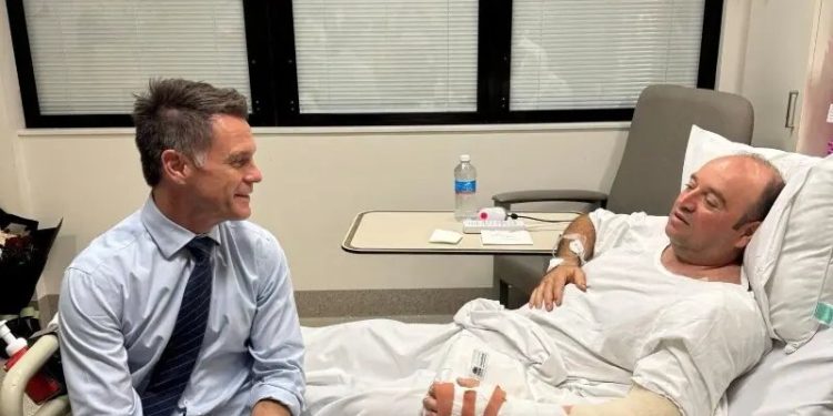 ‘Hero’ who disarmed Bondi gunman recovers in hospital as donations pour in