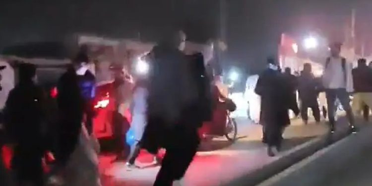 Imran’s sisters, PTI protesters again met with water cannons during sit-in outside Adiala jail