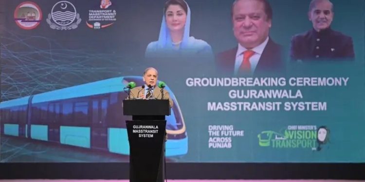 PM Shehbaz holds groundbreaking for Gujranwala Mass Transit System