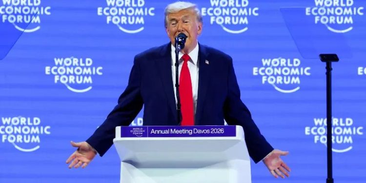 In Davos speech, Trump repeatedly refers to Greenland as ‘Iceland’