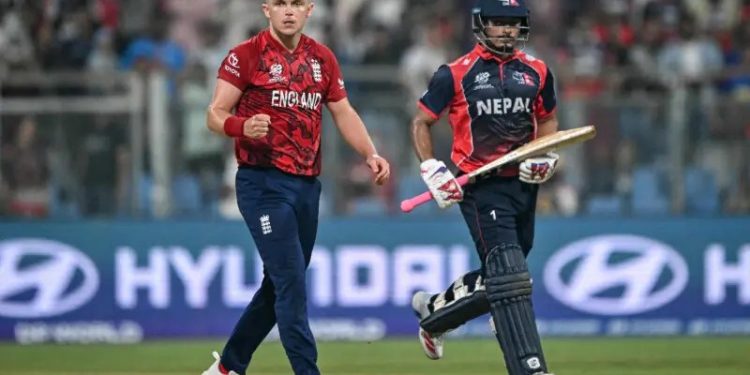 England cling on to beat Nepal in last-ball T20 World Cup thriller