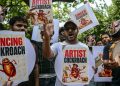 Hundreds join protest led by India’s viral ‘Cockroach Party’